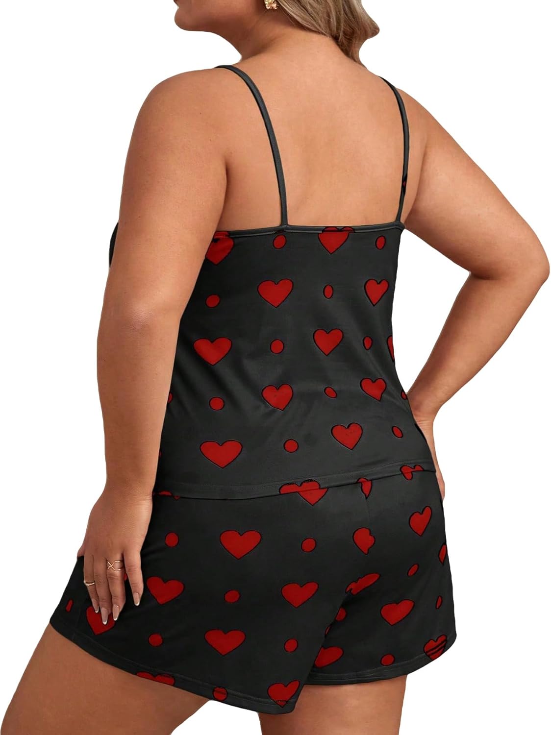 Cherry Bliss Satin Cami & Shorts Nightwear Set